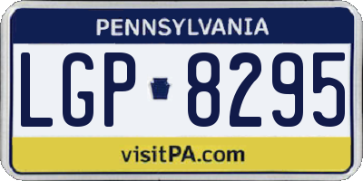 PA license plate LGP8295
