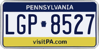 PA license plate LGP8527