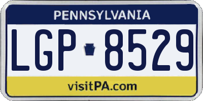 PA license plate LGP8529