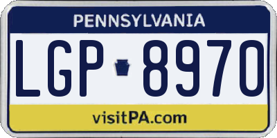 PA license plate LGP8970