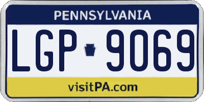 PA license plate LGP9069