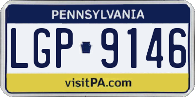PA license plate LGP9146