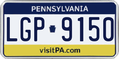PA license plate LGP9150