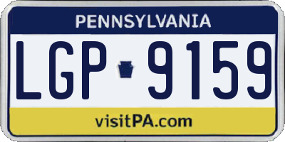 PA license plate LGP9159