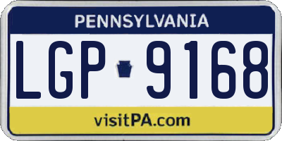PA license plate LGP9168