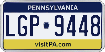 PA license plate LGP9448