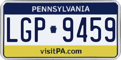 PA license plate LGP9459