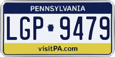 PA license plate LGP9479