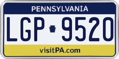 PA license plate LGP9520