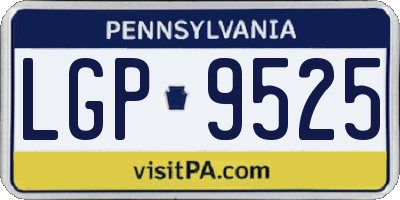 PA license plate LGP9525