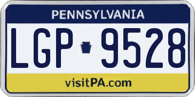 PA license plate LGP9528