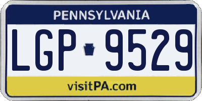 PA license plate LGP9529