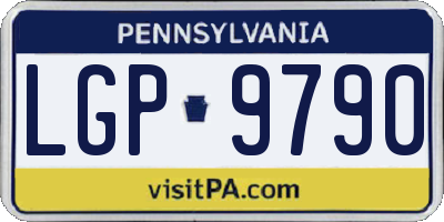 PA license plate LGP9790