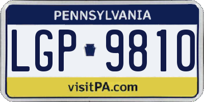 PA license plate LGP9810