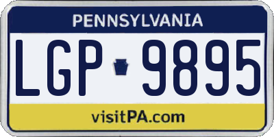 PA license plate LGP9895