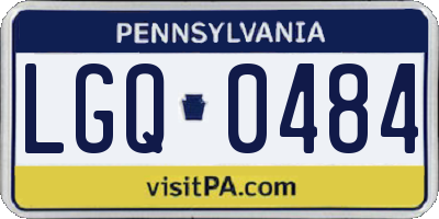 PA license plate LGQ0484