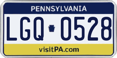 PA license plate LGQ0528