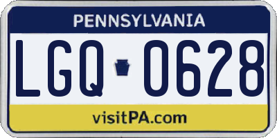 PA license plate LGQ0628