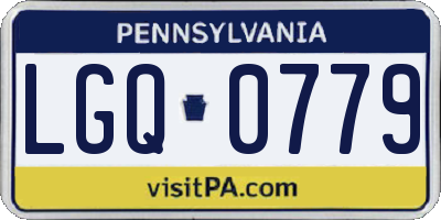 PA license plate LGQ0779