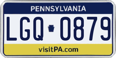 PA license plate LGQ0879