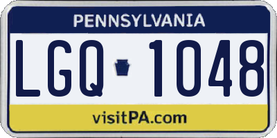 PA license plate LGQ1048