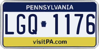 PA license plate LGQ1176