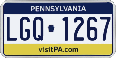 PA license plate LGQ1267