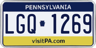 PA license plate LGQ1269