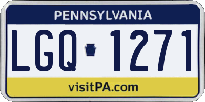 PA license plate LGQ1271