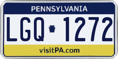 PA license plate LGQ1272