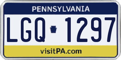 PA license plate LGQ1297