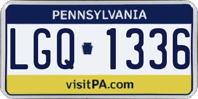PA license plate LGQ1336