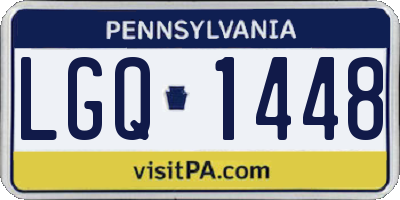 PA license plate LGQ1448