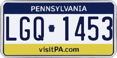 PA license plate LGQ1453