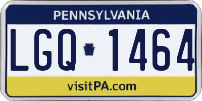 PA license plate LGQ1464