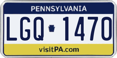 PA license plate LGQ1470