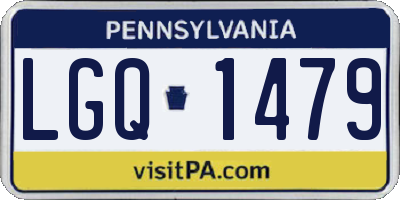 PA license plate LGQ1479