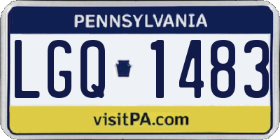 PA license plate LGQ1483