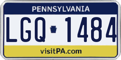 PA license plate LGQ1484