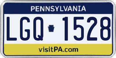 PA license plate LGQ1528