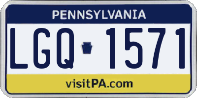 PA license plate LGQ1571