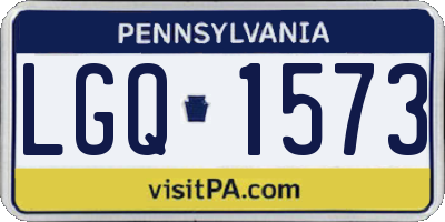 PA license plate LGQ1573
