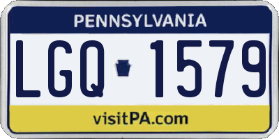 PA license plate LGQ1579