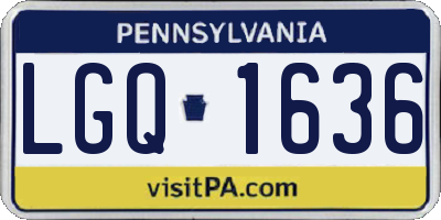 PA license plate LGQ1636