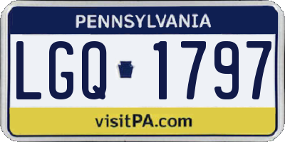 PA license plate LGQ1797
