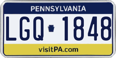 PA license plate LGQ1848