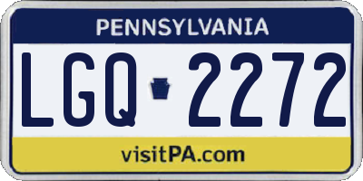 PA license plate LGQ2272