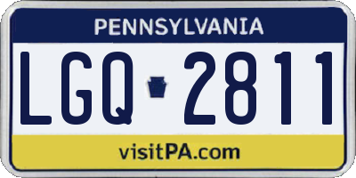 PA license plate LGQ2811