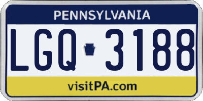 PA license plate LGQ3188