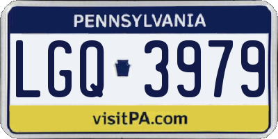 PA license plate LGQ3979